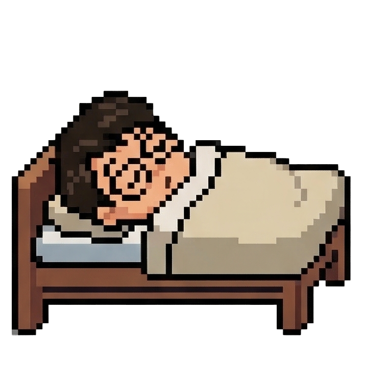 睡覺中的角色